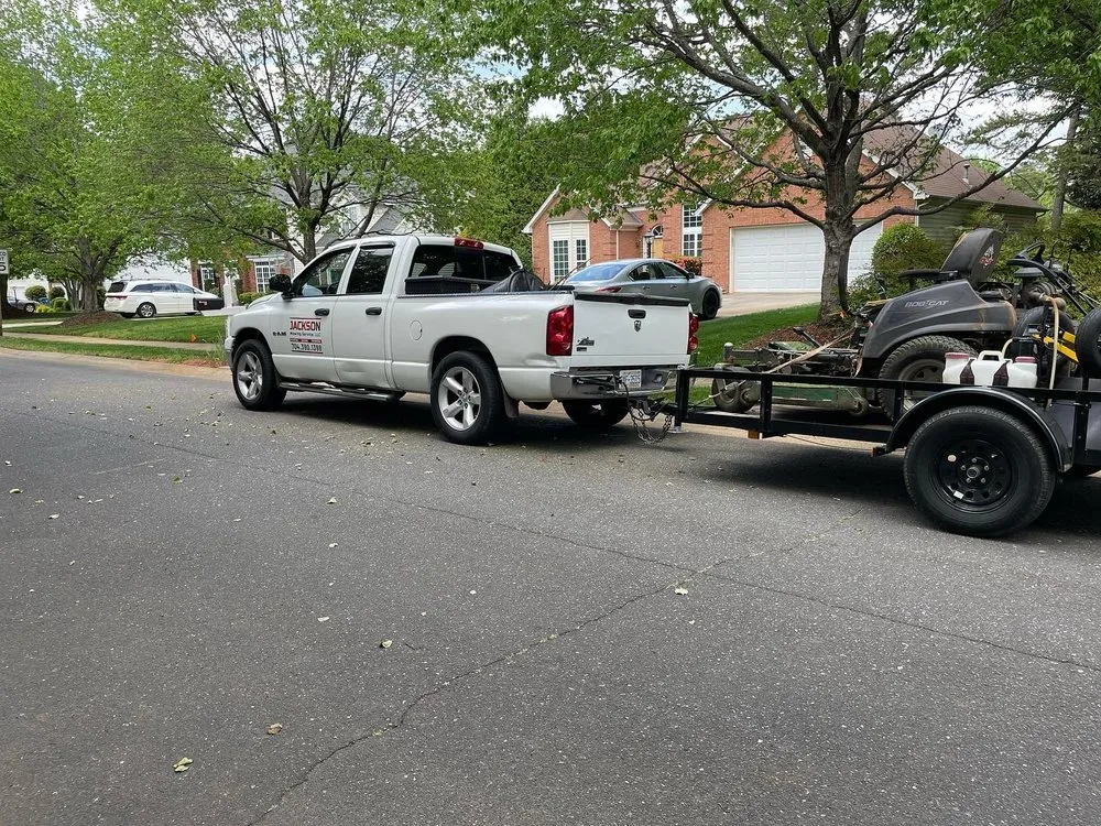 Custom landscape design in Indian Trail, NC by Jackson Mowing Service