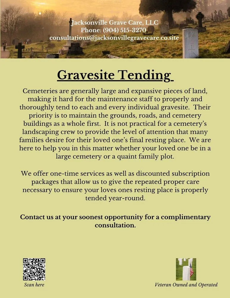 Trusted landscaping services in Jacksonville, FL by Jacksonville Grave Care