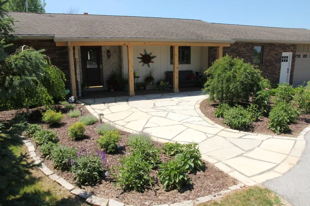 Professional landscape installation in Sun Prairie, WI by Jackstone Landscaping & Jackson Construction