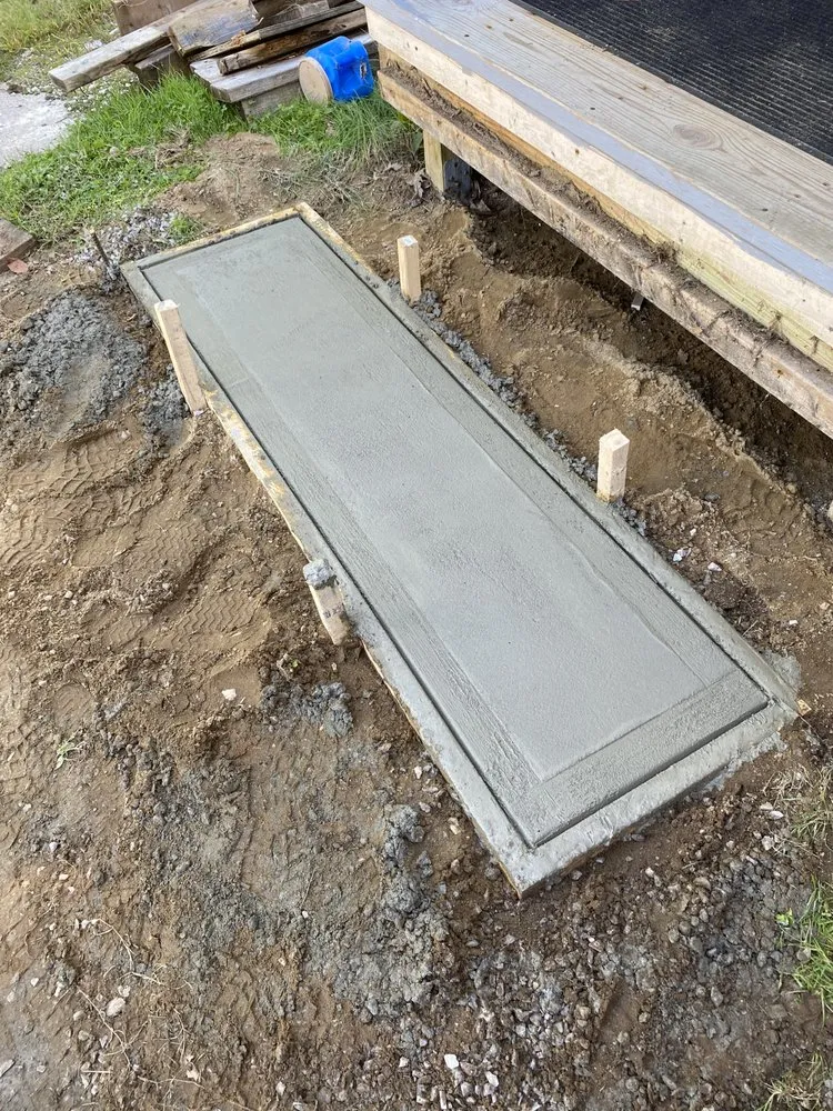 Professional landscape installation with custom design in Florence, VT by Jacob lorenc Concrete