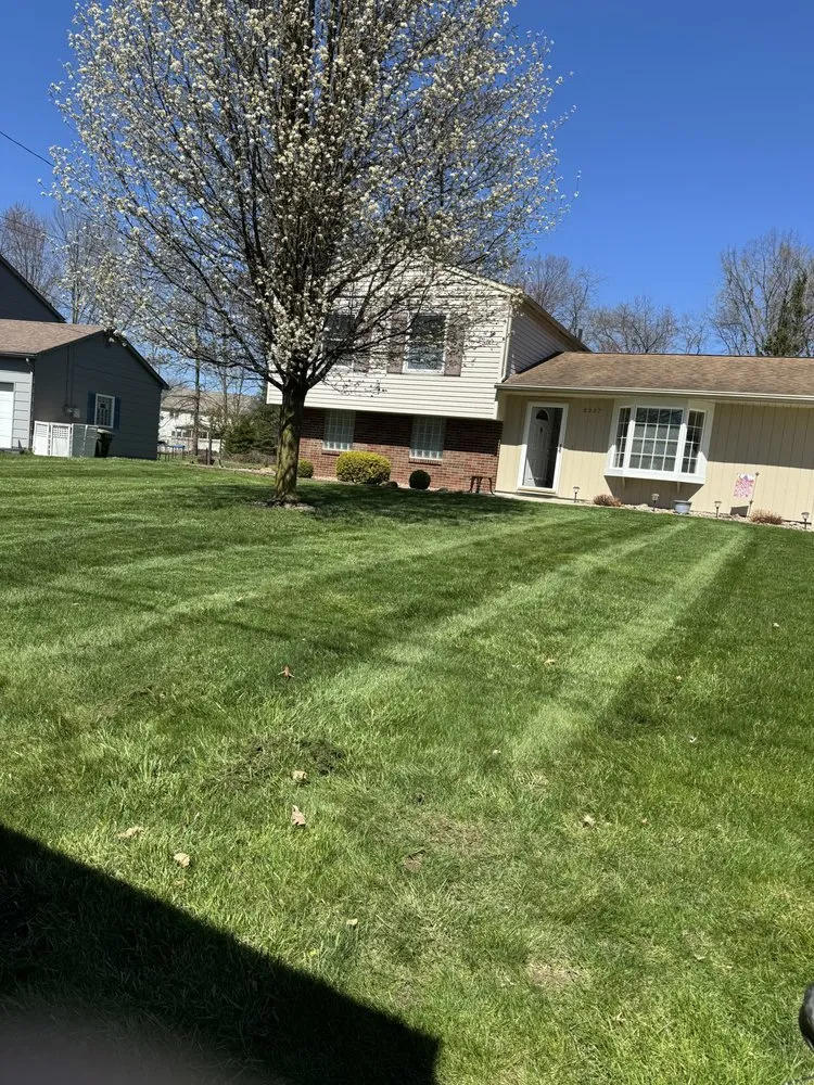 Local landscape installation in Warren, OH by Jacob's Lawncare Maintenance