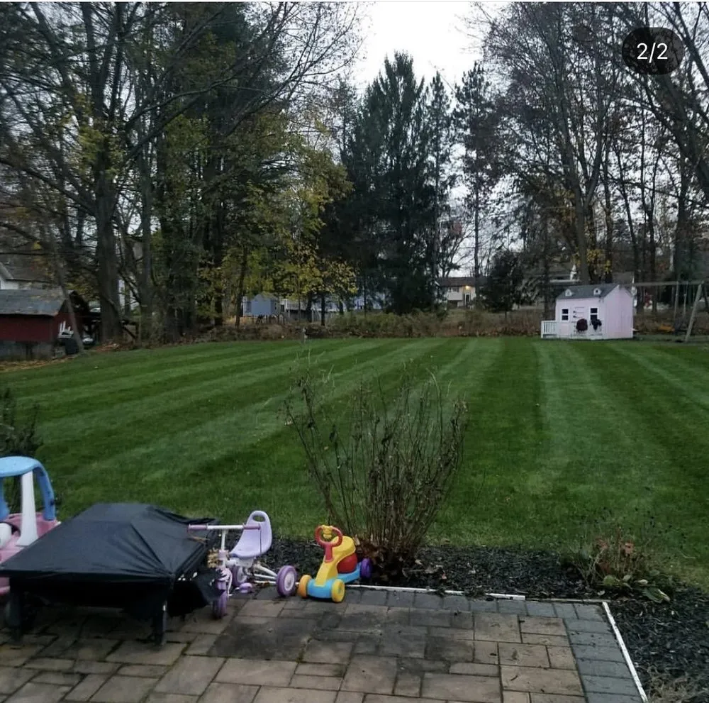 Custom garden landscaping in Hyde Park, NY by Jacob’s Property Maintenance