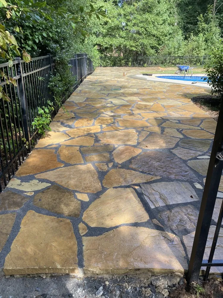 Custom garden landscaping for residential properties in Pelzer, SC by Jacome Family Landscaping