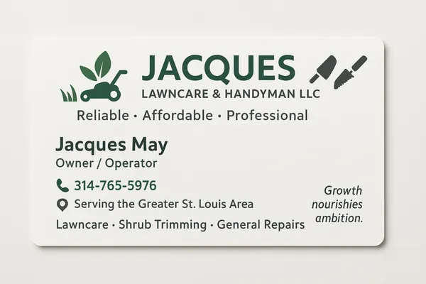 Jacques Lawncare & Handyman Logo