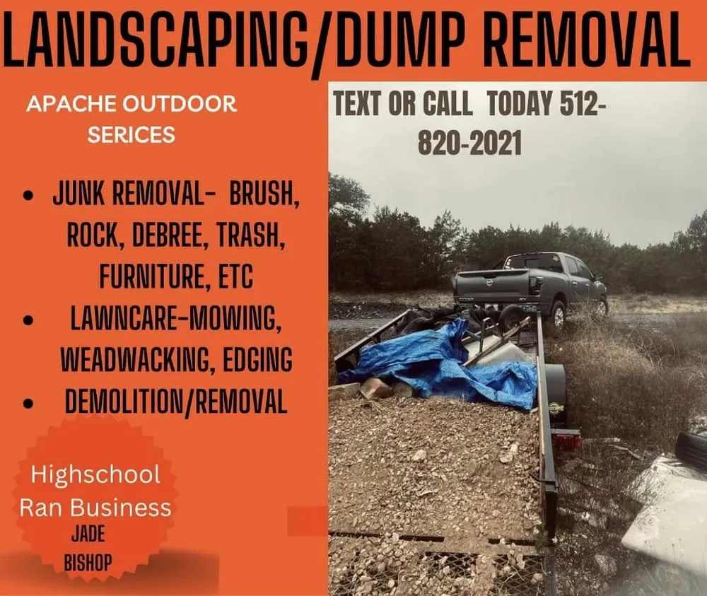 Reliable landscape design in Bee Cave, TX by Jades Landscaping and Junk removal