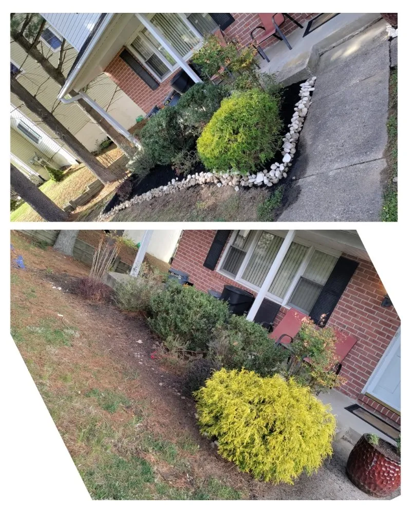 Custom landscape installation in Columbia, MD by Jaf Lawn Cut & Cleaning Service