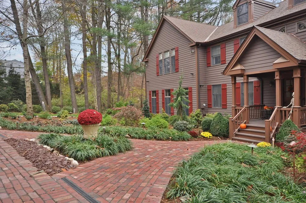 Custom landscape installation with custom design in Oakland, NJ by Jager Landscaping