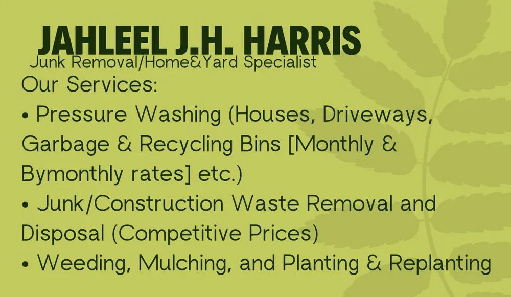 Top-rated yard cleanup service experts serving Pensacola, FL - Jah’s Junk Removal and Maintenance Services