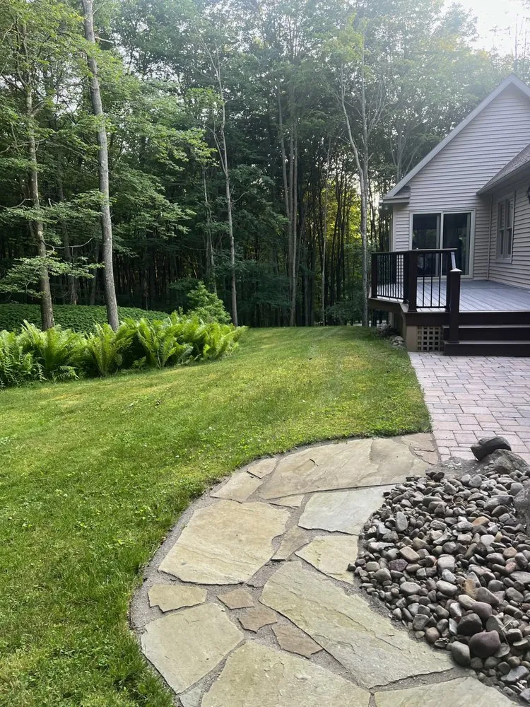 Custom residential landscaping in Clifton Township, PA by Jai-Sky Landscaping
