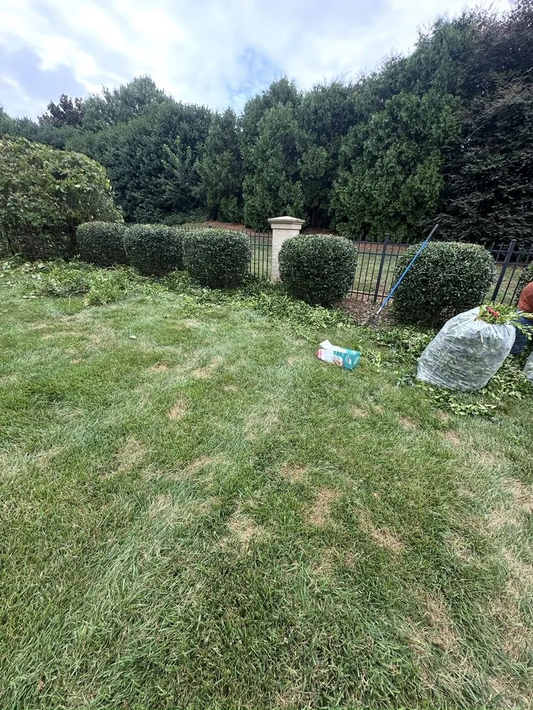 Custom garden landscaping in Monroe, NC by Jaime Landscaping