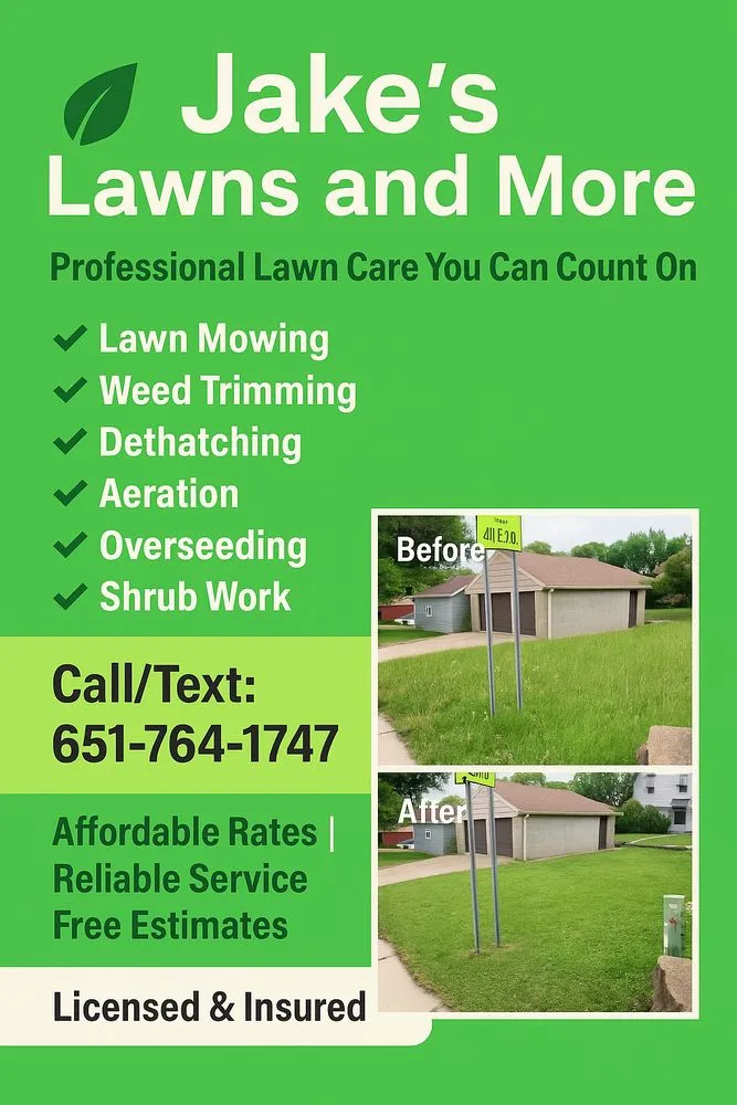 Professional yard cleanup service for year-round maintenance across Lake City, MN - Jake's Lawns And More