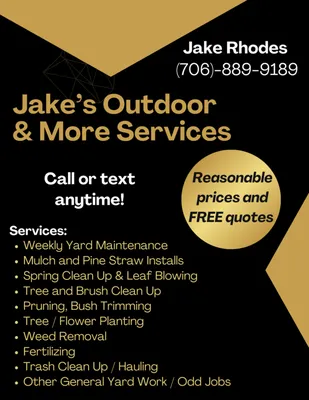 Jake’s Outdoor & More Services Logo
