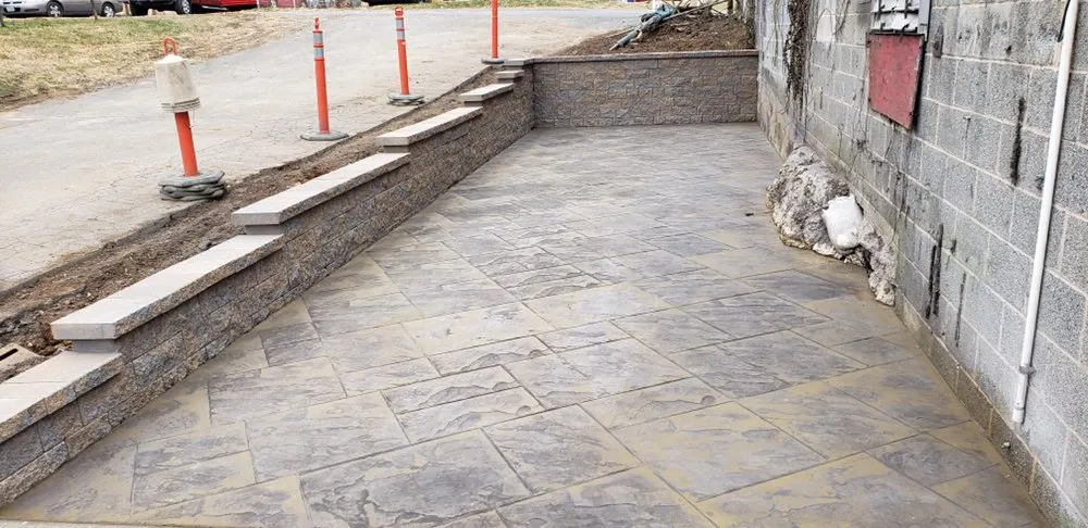 Custom outdoor landscaping with custom design in Frederick, MD by James Enterprises