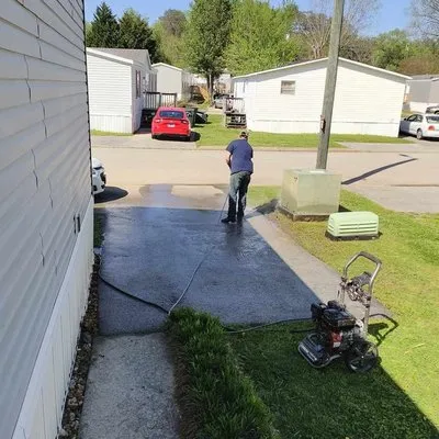 James Pressure Washing And Lawn Care Logo