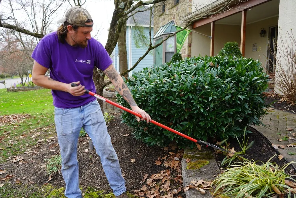 Professional garden landscaping in Warminster, PA by Jamison Lawn Care