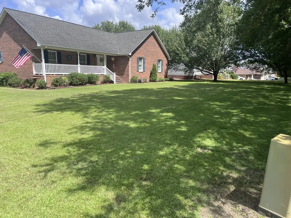 Local landscape installation for residential properties in Creswell, NC by Jarman Family Lawn