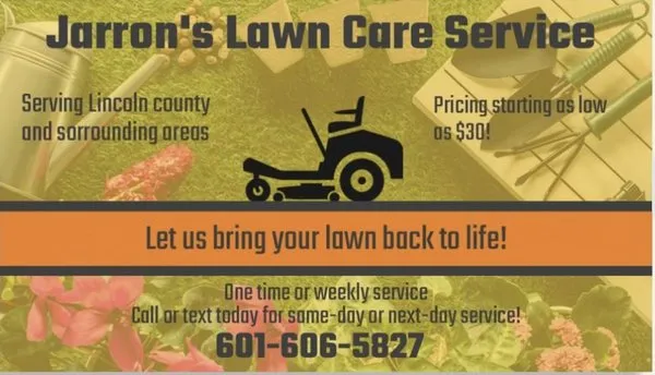Jarron’s Lawn Care Service
