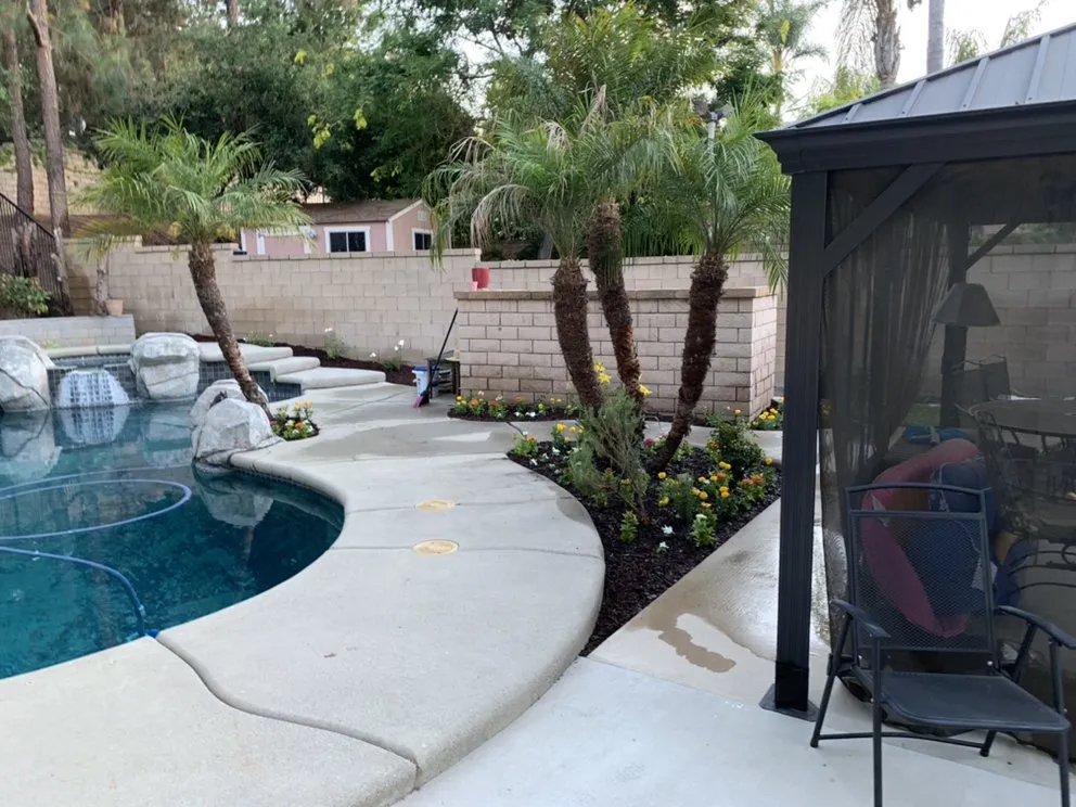 Top-rated garden landscaping with custom design in Eastvale, CA by Jas Landscaping & Irrigation