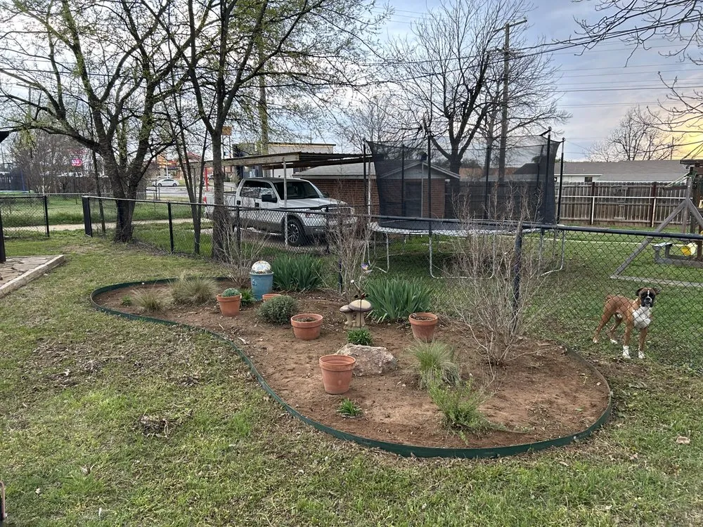 Custom outdoor landscaping with custom design across Graham, TX - Jasen’s Lawn Service