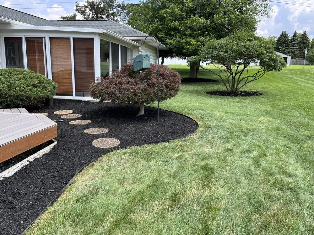Professional yard cleanup service with custom design in Manchester, MD by Jason Lawn & Landscaping