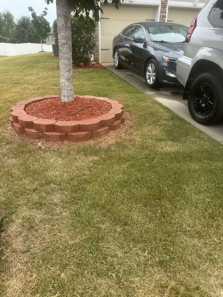 Local landscape installation in Charlotte, NC by Javier Lawnscape
