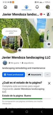 Javier Mendoza Landscaping Logo