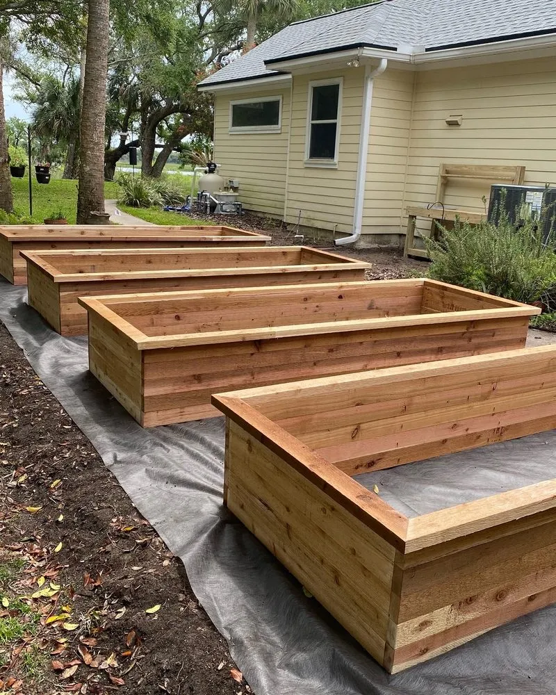 Professional landscape design with custom design in Atlantic Beach, FL by Jax Woodcrafters