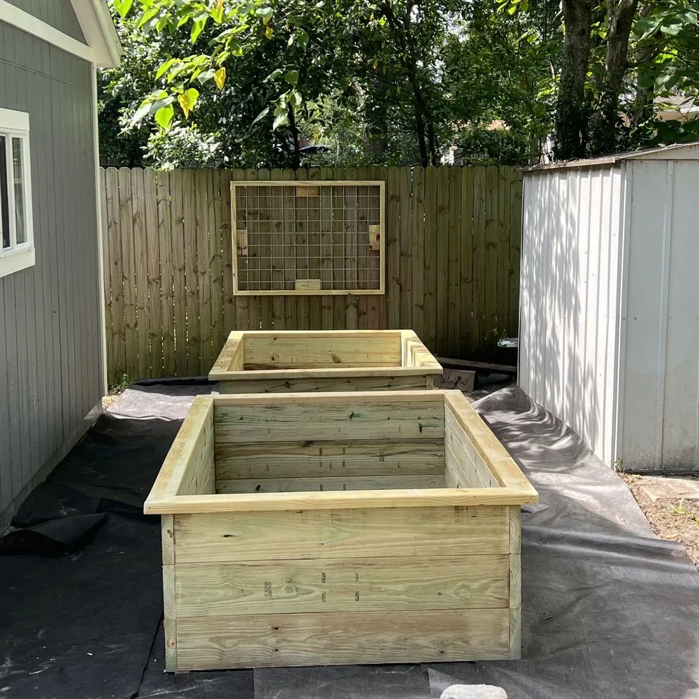 Expert garden landscaping for homes in Atlantic Beach, FL by Jax Woodcrafters