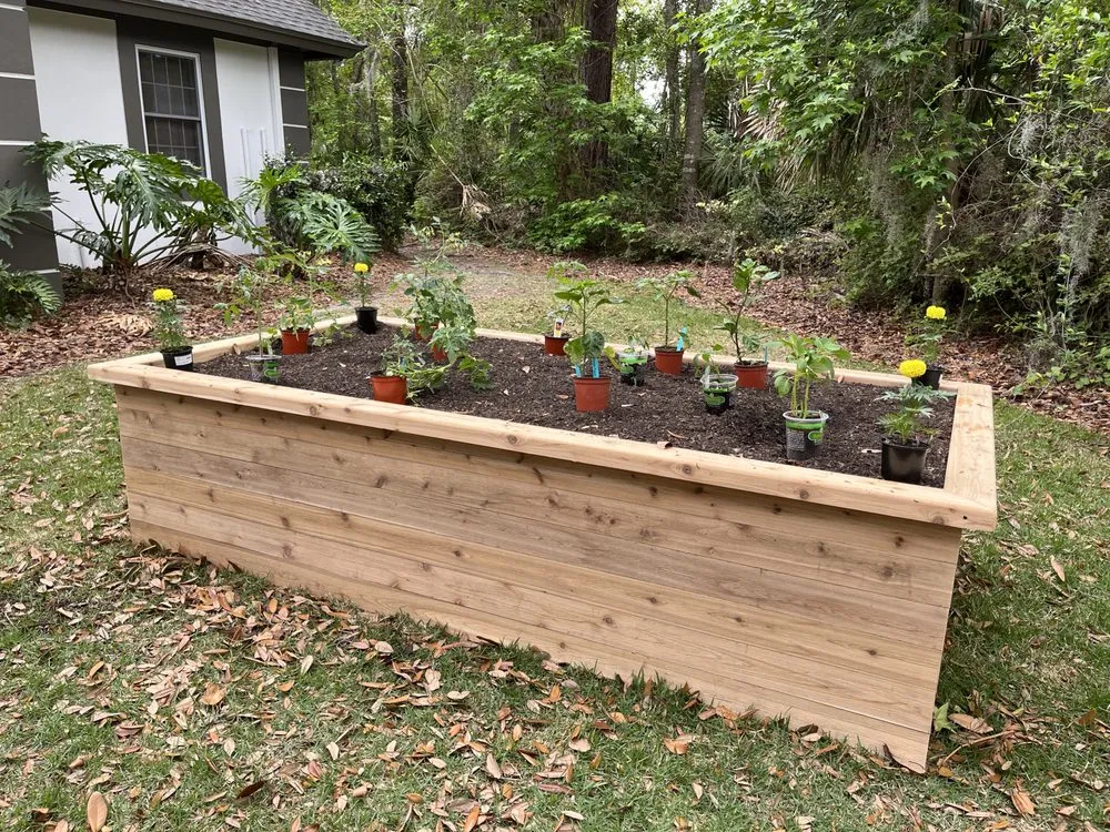 Professional garden landscaping for year-round maintenance across Atlantic Beach, FL - Jax Woodcrafters