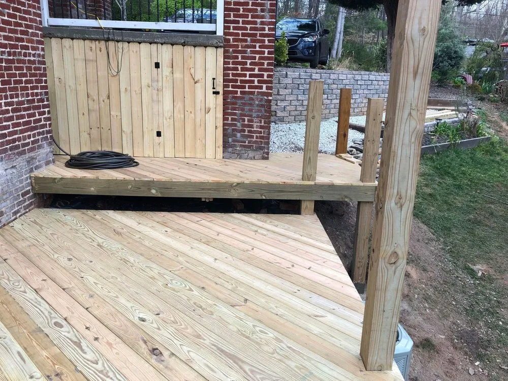 Professional outdoor landscaping with custom design in Erwin, TN by Jay Bees