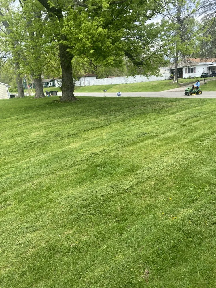 Professional lawn mowing service with custom design in South Bend, IN by Jay n’ J’s Premium Lawncare