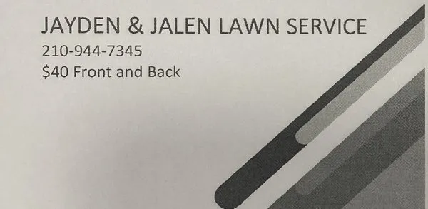 Jayden and Jalen Lawn Service