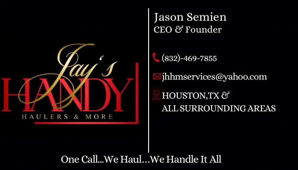 Reliable landscaping services in Houston, TX - Jay’s Handy Haulers & More