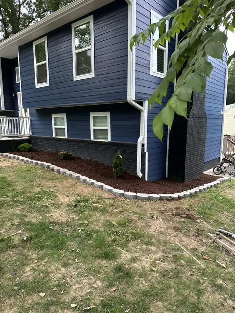 Professional landscape installation with custom design in Gastonia, NC by Jay’s Lawn care