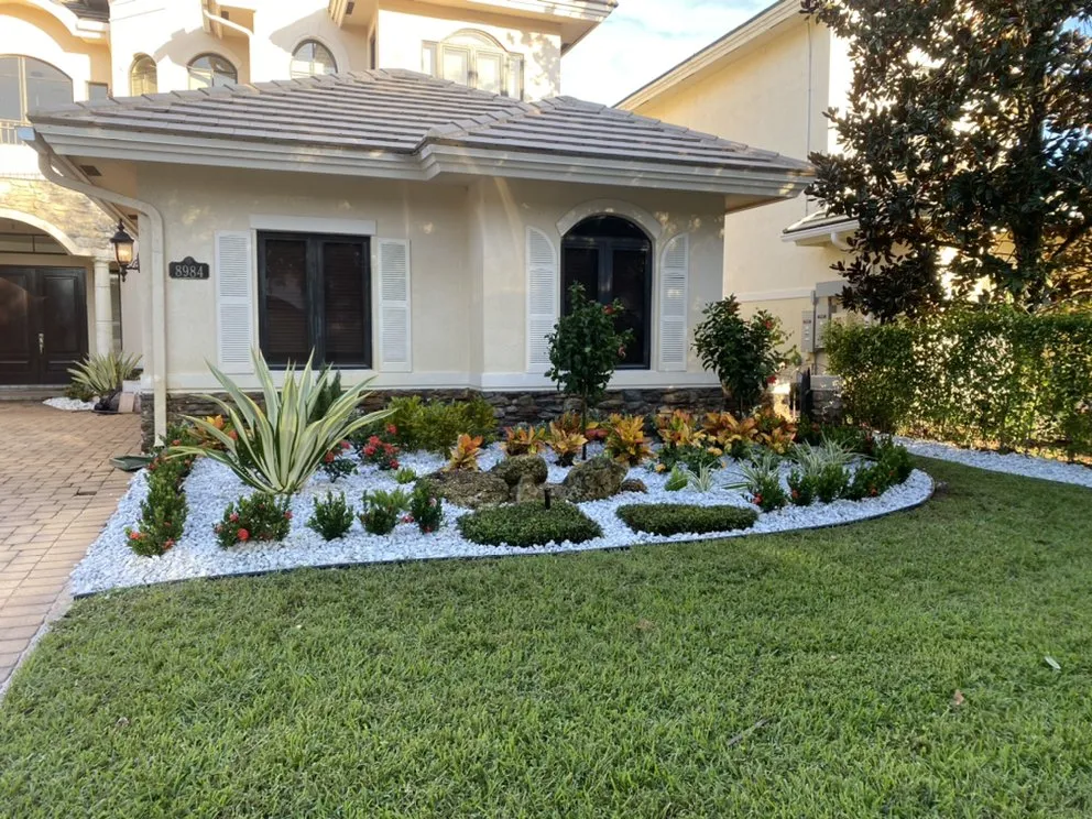 Custom landscape design for outdoor upgrades in Boynton Beach, FL by JB And Son Lawn Care
