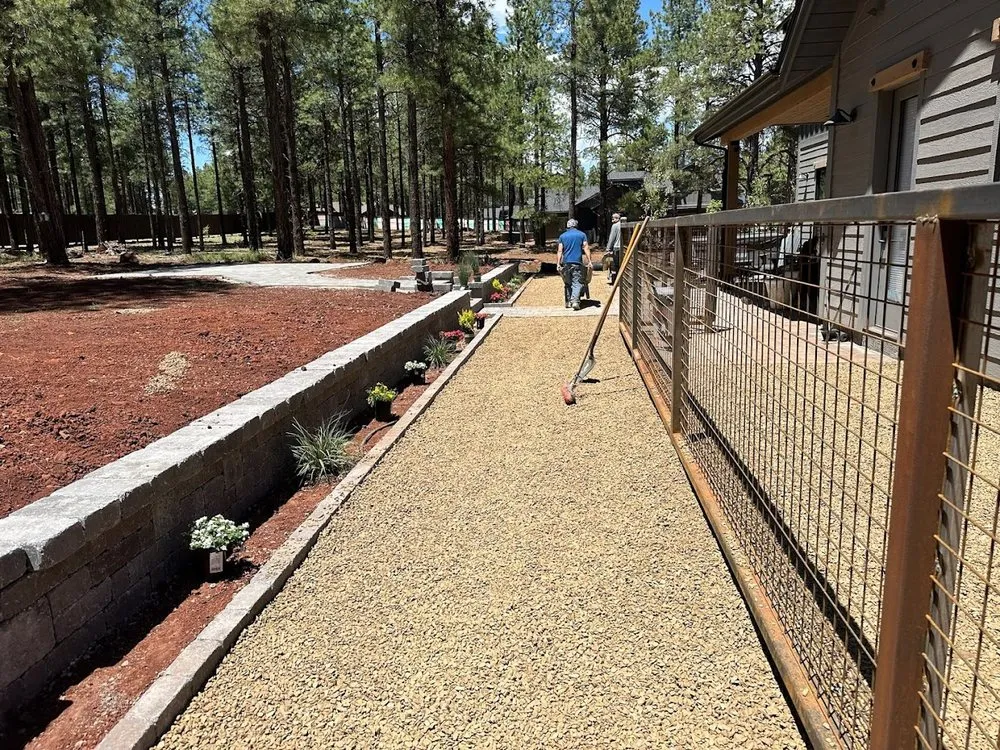 Custom yard maintenance in Flagstaff, AZ by JB Construction and Landscape