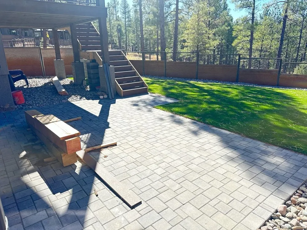 Custom outdoor landscaping in Flagstaff, AZ by JB Construction and Landscape
