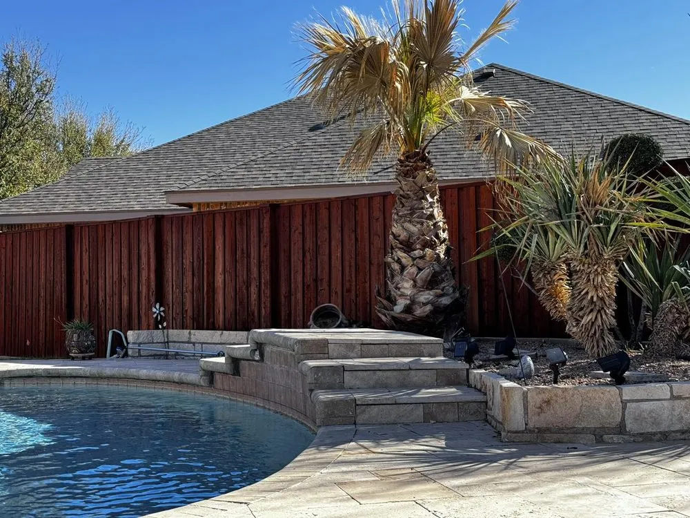 Custom outdoor landscaping near you in Midland, TX by JB Fence Stain and Restoration