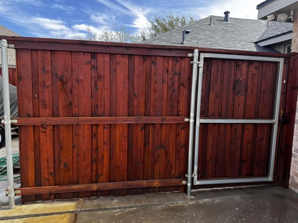 Custom yard cleanup service in Midland, TX by JB Fence Stain and Restoration
