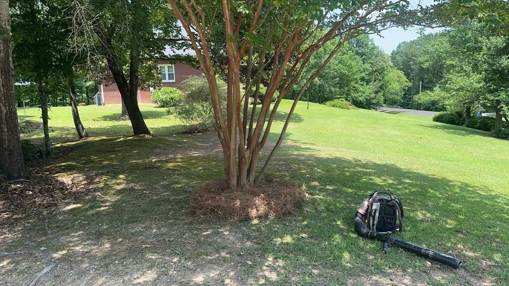 Professional garden landscaping with custom design in Calera, AL by J&B Landscaping