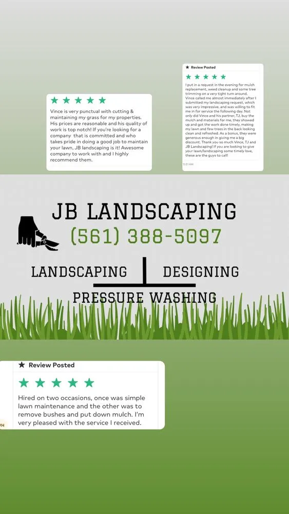 Affordable residential landscaping for beautiful yards in West Palm Beach, FL by JB Landscaping