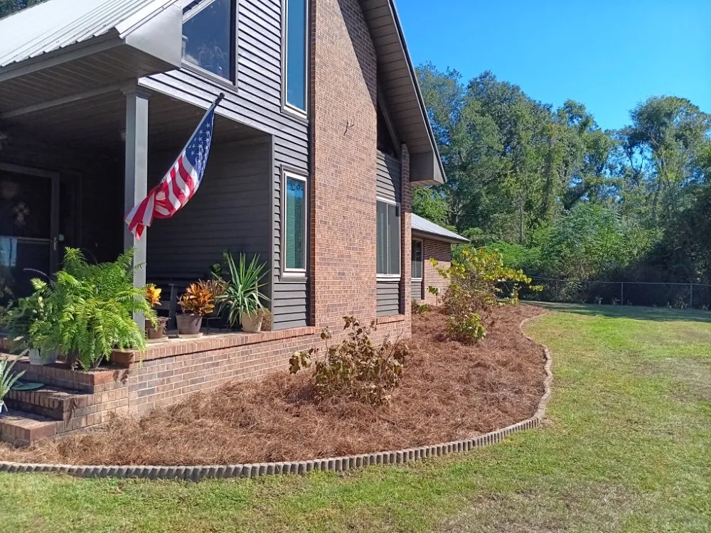 Custom garden landscaping for homes in Live Oak, FL by J&B Quality Outdoor Solutions
