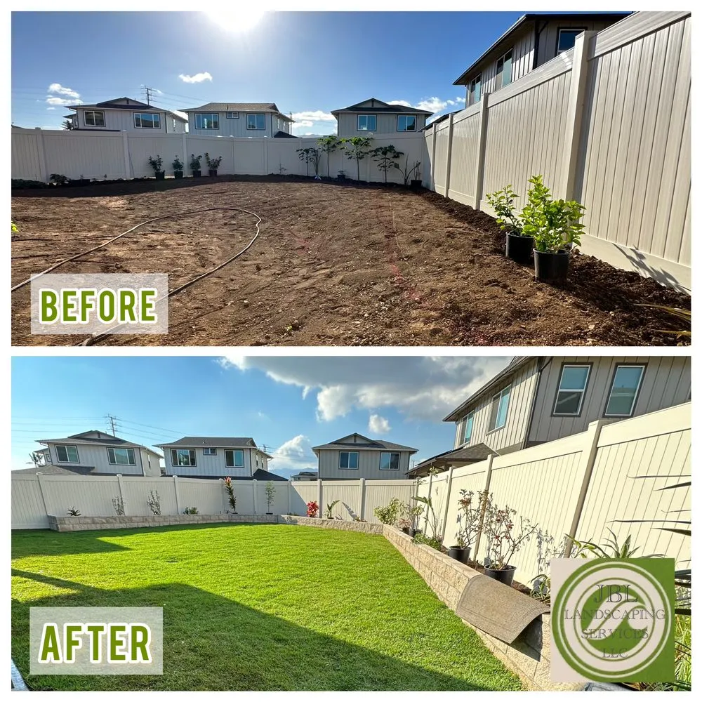 Custom residential landscaping for year-round maintenance in Ewa Beach, HI by JBL Landscaping Services