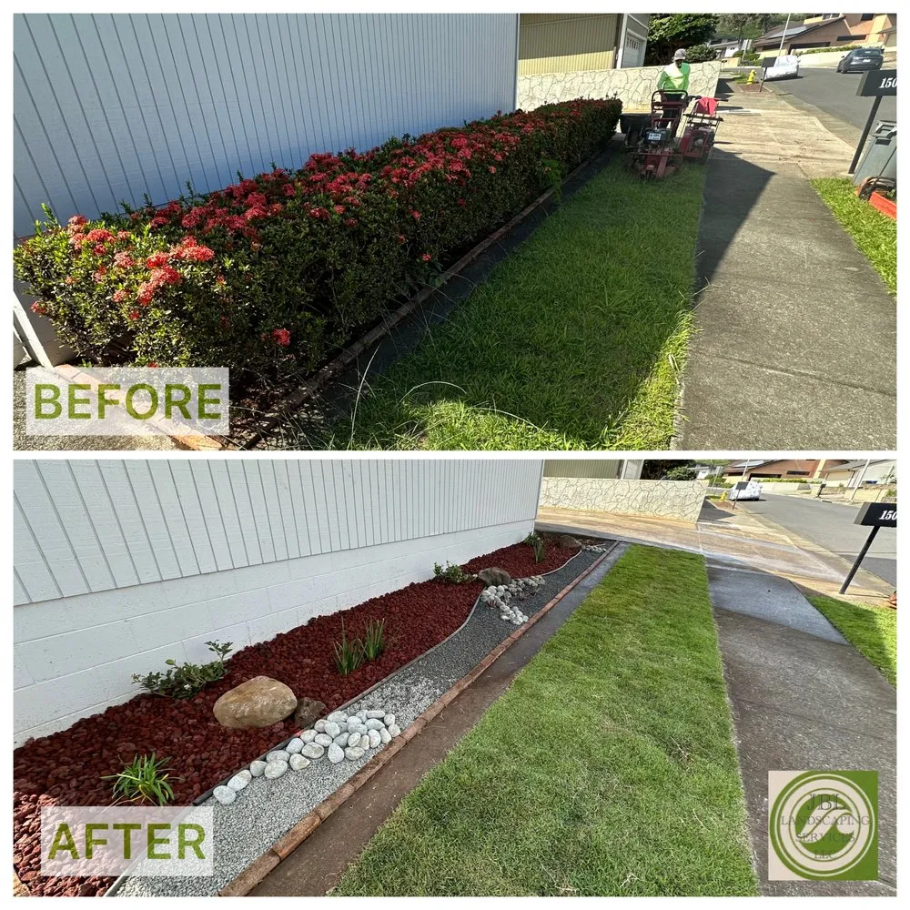 Affordable lawn mowing service for residential properties in Ewa Beach, HI by JBL Landscaping Services