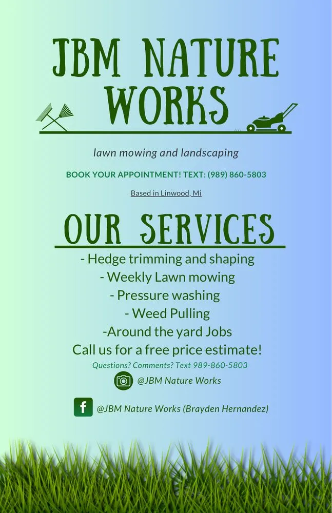 Professional yard cleanup service for beautiful yards across Pinconning, MI - JBM Nature Works