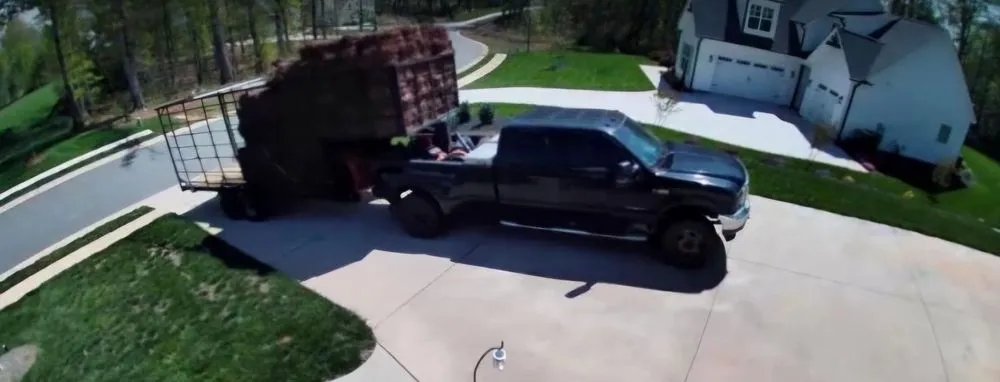 Custom outdoor landscaping in Lewisville, NC by JB's Pine Needles