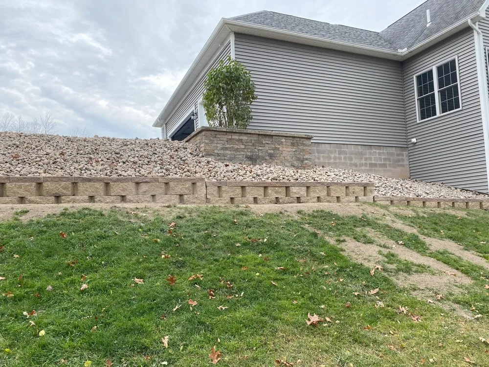 Affordable residential landscaping with custom design in Webster, NY by JC and Sons Property Services