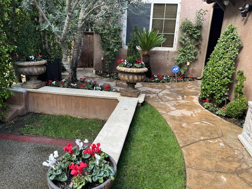 Custom landscape installation in San Fernando Valley, CA - JC Greens