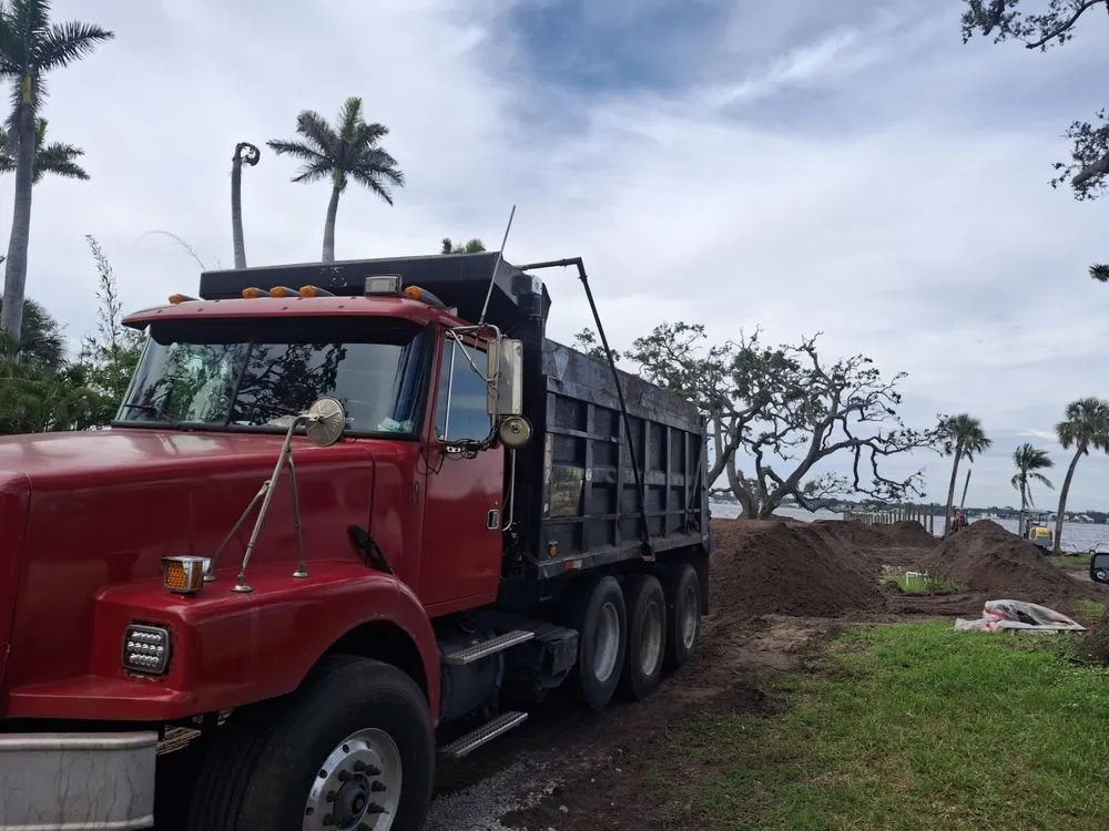 Professional landscape installation for year-round maintenance in Bradenton, FL by JC Haul Trucking