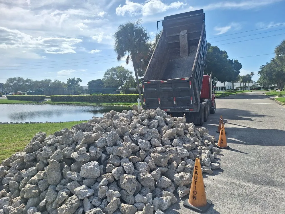 Professional yard cleanup service in Bradenton, FL - JC Haul Trucking